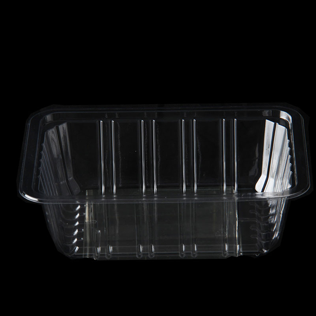 Bo&icirc;te d'emballage de fruits et l&eacute;gumes de supermarch&eacute; de fruits en plastique PET jetable transparent