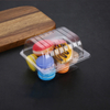 Bo&icirc;te &agrave; g&acirc;teaux jetable en PET, mat&eacute;riau de qualit&eacute; alimentaire, bo&icirc;te &agrave; dessert transparente, emballage en plastique &agrave; clapet, vente en gros