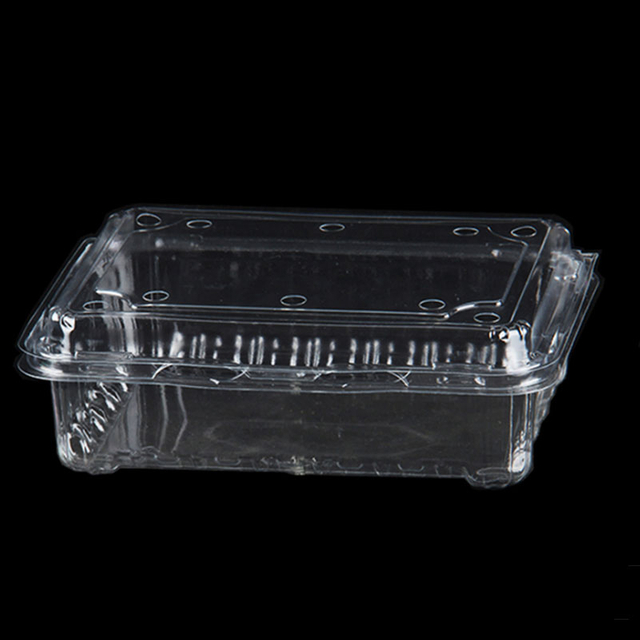 Anpassbare Einweg-Obstbox aus PET f&uuml;r Lebensmittelbeh&auml;lter, Verpackungsboxen, transparente Box 