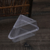 Transparente dreieckige Box aus gesundem PET-Material, Kuchenbox, Einweg-Dessertboxen, Clamshell-Lebensmittelverpackung
