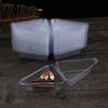Transparente dreieckige Box aus gesundem PET-Material, Kuchenbox, Einweg-Dessertboxen, Clamshell-Lebensmittelverpackung