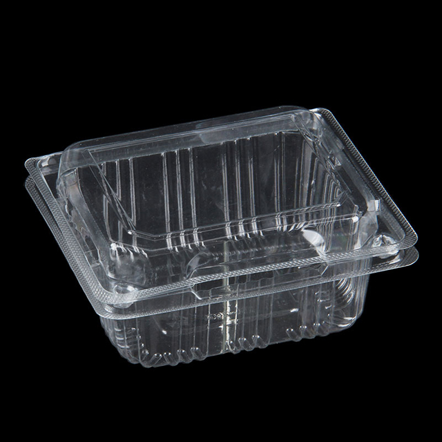 Anpassbare Einweg-Obstbox aus PET f&uuml;r Obst und Gem&uuml;se, transparente Lebensmittelverpackung