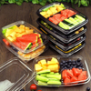Einweg-Gem&uuml;sebox, Fabrikanpassung, PET-Obst-Kunststoff-Trennbox f&uuml;r Lebensmittel und Obst