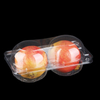 Bo&icirc;te en plastique PET transparente pour deux bo&icirc;tes d'emballage de fruits et l&eacute;gumes s&eacute;par&eacute;es
