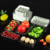 PET-Einweg-Frischtablett aus Kunststoff in Lebensmittelqualit&auml;t, verdickte Supermarkt-Obst- und Gem&uuml;severpackungsbox