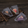 Transparente dreieckige Box aus gesundem PET-Material, Kuchenbox, Einweg-Dessertboxen, Clamshell-Lebensmittelverpackung