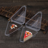 Transparente dreieckige Box aus gesundem PET-Material, Kuchenbox, Einweg-Dessertboxen, Clamshell-Lebensmittelverpackung