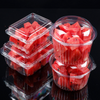 Verpackungsbox, transparent, Kunststoff, verdickte Verpackungsbox, Obstschneide-Salatbox mit Deckel, PET
